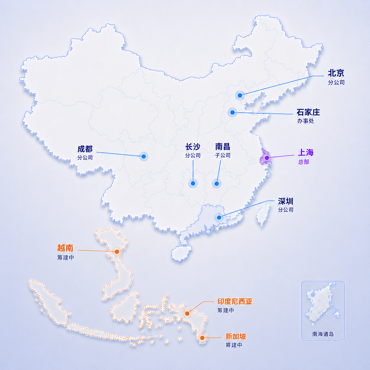 云阙智能区域市场战略布局地图